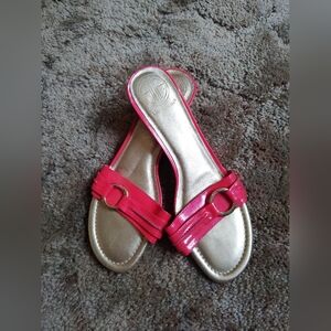 Lily Pulitzer Elegant Pink Whicker Wedges! Size 10